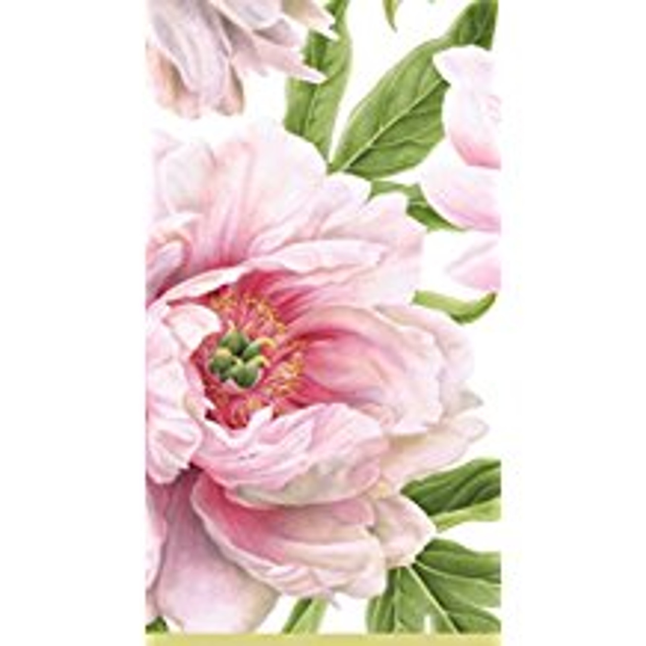 Caspari Blush Pink Floral Paper Guest Napkins Towels, Pack of 15