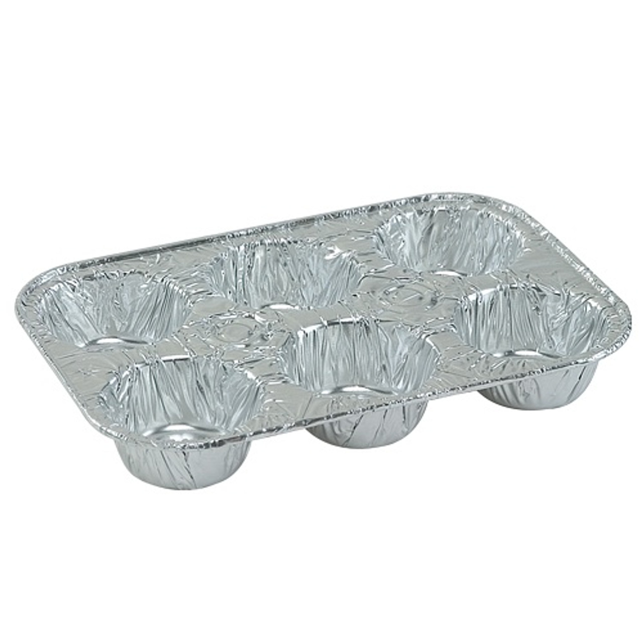 Aluminum Disposable 6 Cup Muffin Pan