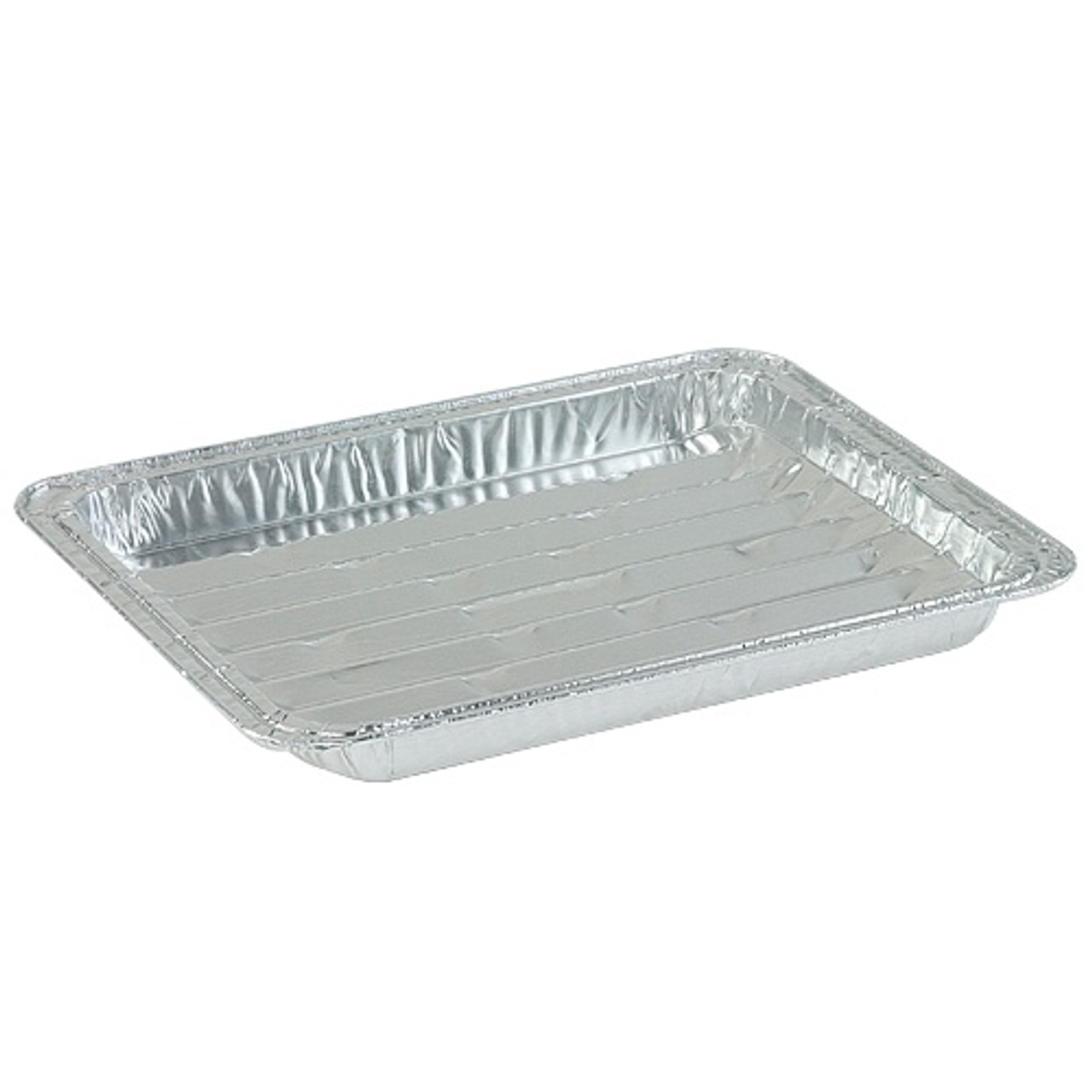 Party Source Broiler Aluminum Disposable Pans 100ct, Silver