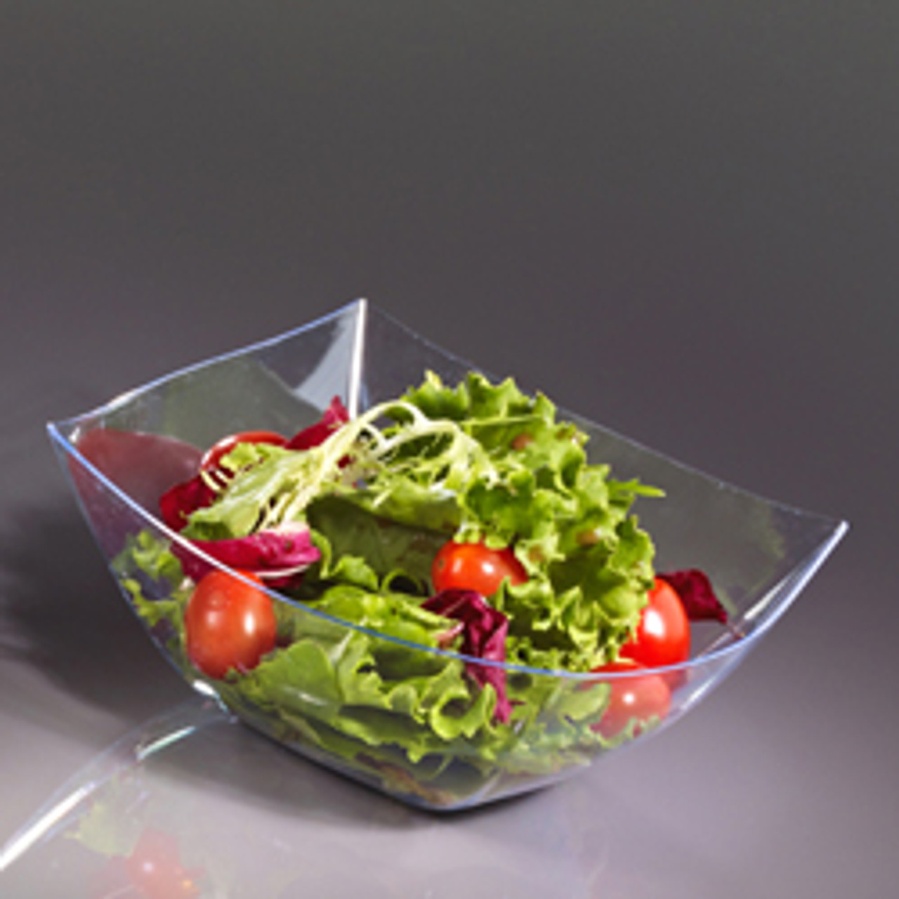 Plastic Bowls - Clear Square Serving Bowls