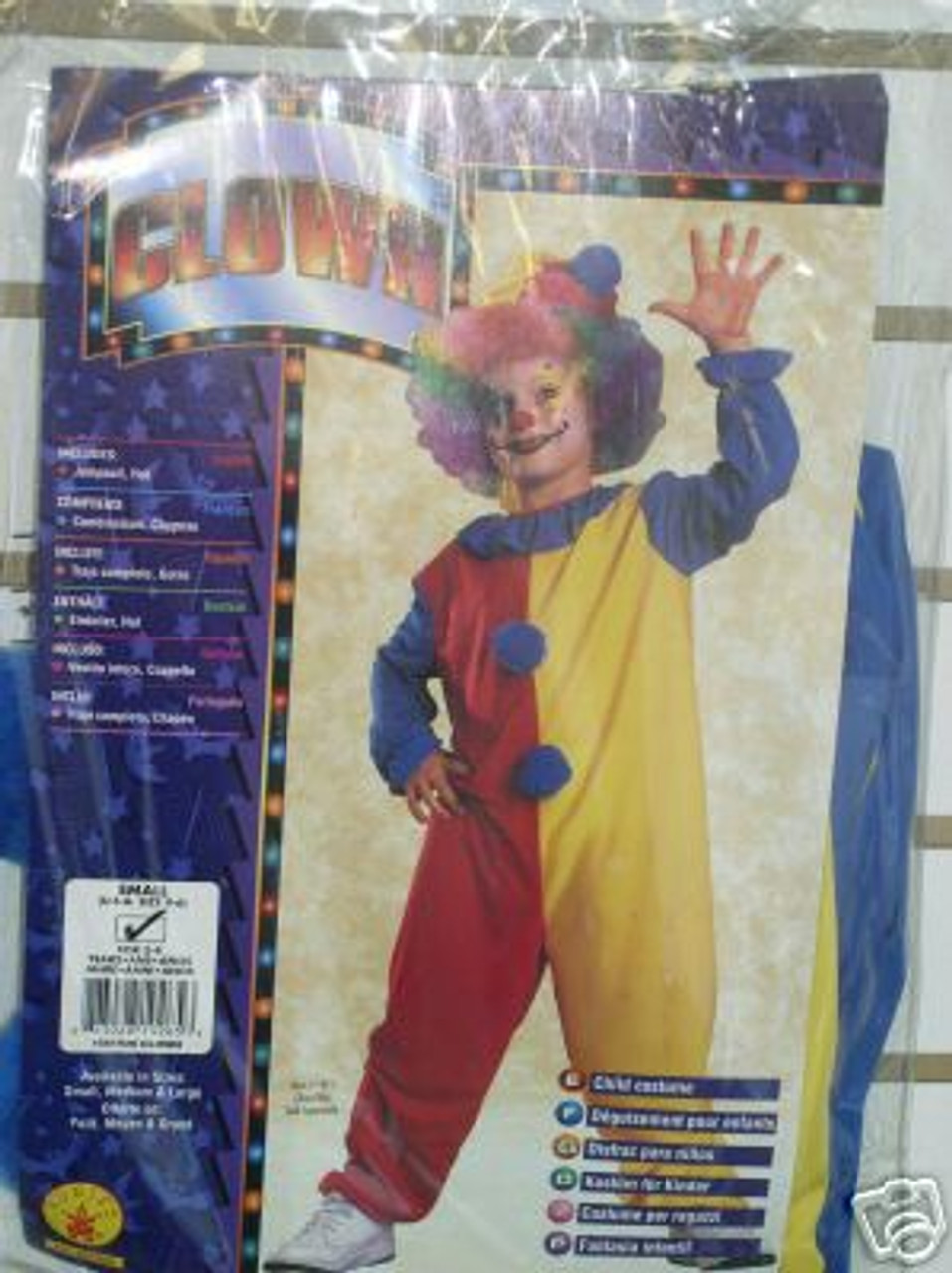 Children's Clown Cosplay Costume