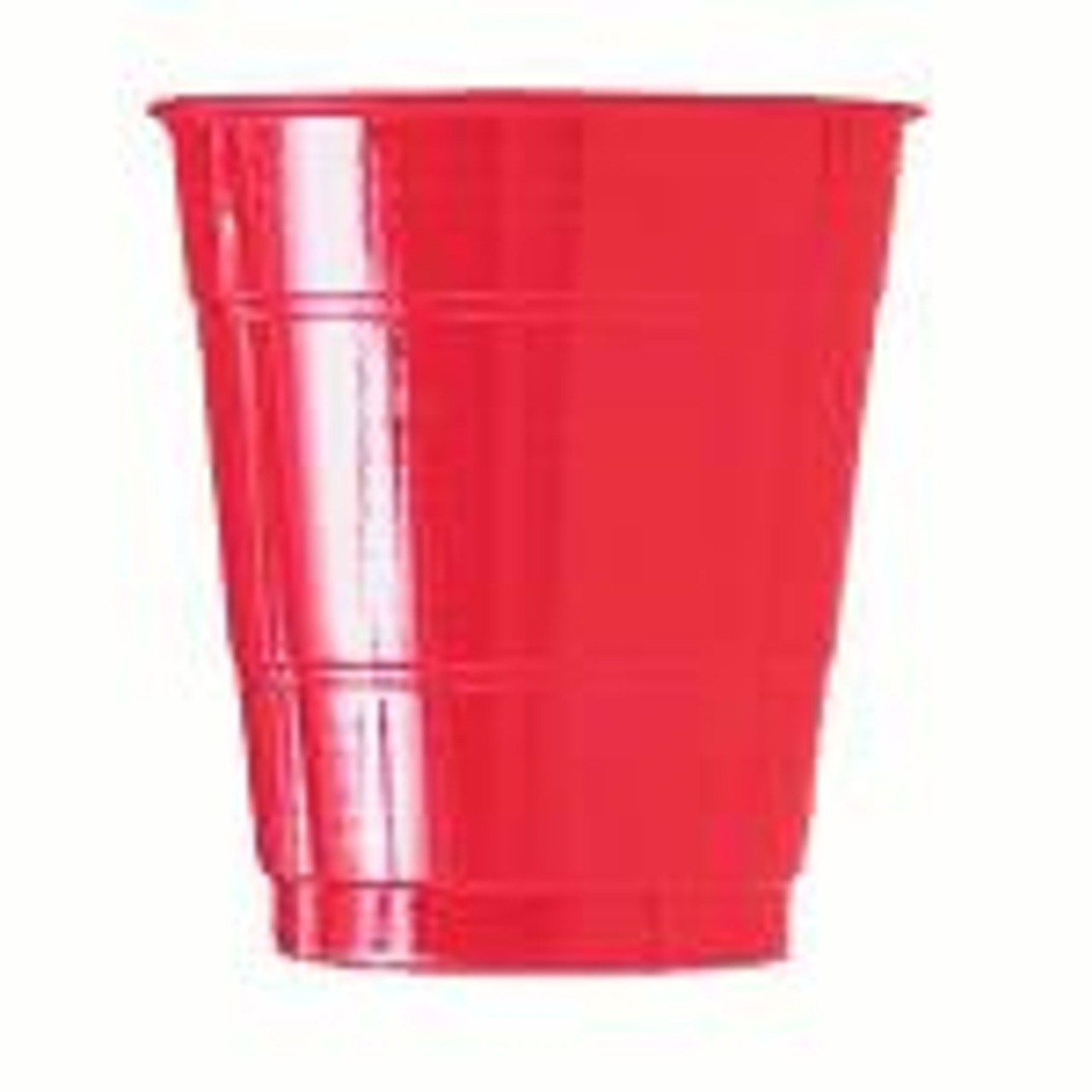 Red 9oz. Plastic Cups 50pk.