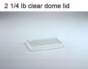 2 1/4 lb. Clear Plastic Dome Lid