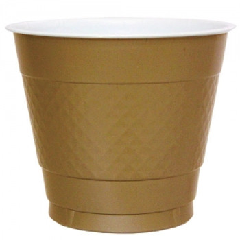 9oz. Gold Plastic Cups 50ct