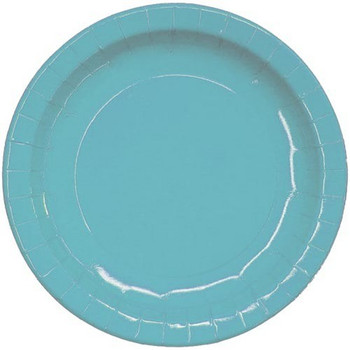 Light Blue 7" Salad / Dessert Paper Plate 16ct.