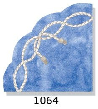 Rope on Blue Rice Paper Napkins 15ct.