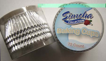 SILVER FOIL BAKING CUPS 72CT