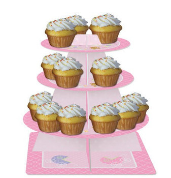 Teddy Baby Pink Tiered Server