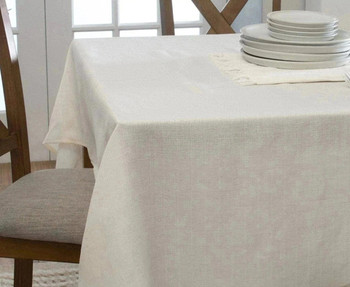 premium silver Waterproof Polyester Tablecloth