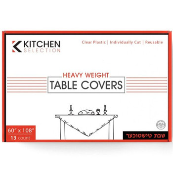 Clear Plastic Tablecovers 66" X 108 "