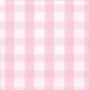 pink gingham napkins lunch