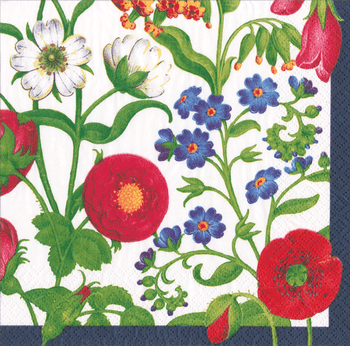 multicolored floral napkins