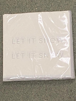 christmas let it snow lunch napkins holiday