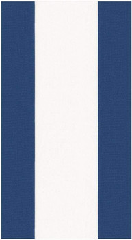 Caspari Bandol Stripe Paper Guest Towel Napkins in Blue , 15 Count