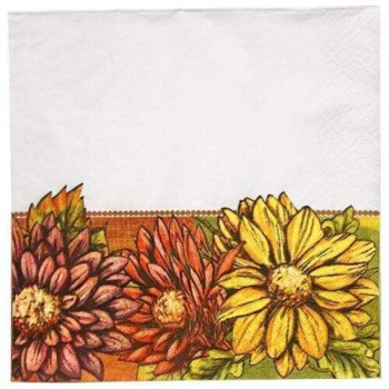 floral art lunch napkins