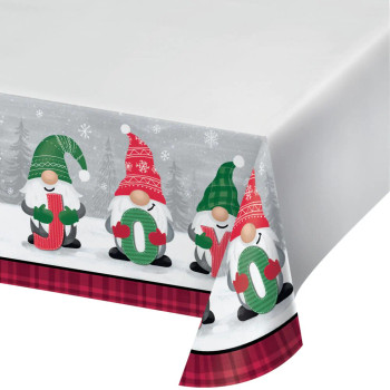 holiday gnomes  Paper Tablecloth 54" x 102"