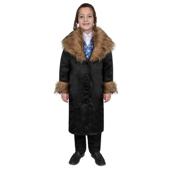 Rabbi Coat with Fur - Kids