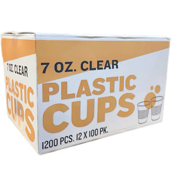 7oz. clear plastic evertday cups