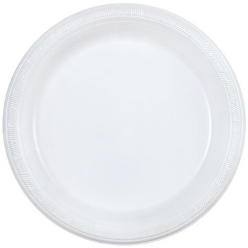 6" White Plastic Plates 100ct.