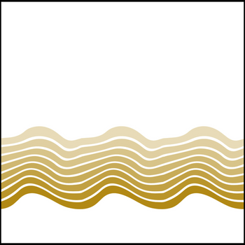 Ombre Gold Wave Disposable Airlaid Buffet / Cocktail Napkins - Pack of 20
