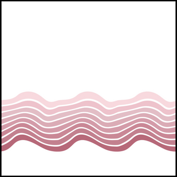 Ombre Pink Wave Disposable Airlaid Buffet / Cocktail Napkins - Pack of 20