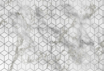 Cararra Platinum Placemat 12.5" x 18.5" Durable Heavyweight Paper Elegant Table Setting - 24 Count