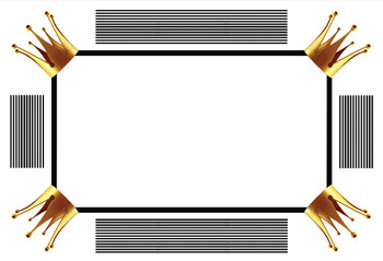 Crowns 12.5" x 18.5" Durable Heavyweight Paper Placemat Elegant Table Setting - 24 Count