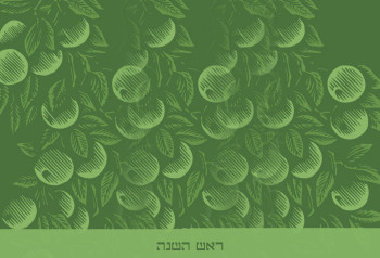 Green Apple 12.5" x 18.5" Durable Heavyweight Paper Placemat Elegant Table Setting - 24 Count