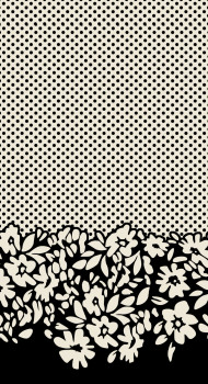 Polka Dot Floral Disposable Airlaid Buffet / Printed Guest Towel - Pack of 16