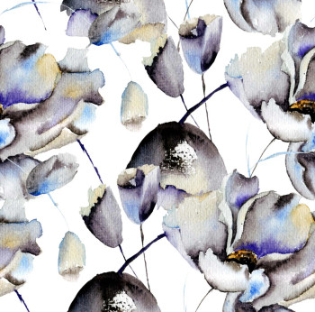 Ink Floral Disposable Airlaid Buffet / Cocktail Napkin - Pack of 20