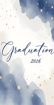 Starry Graduation 2026 Guest Towel Napkins - Premium Airlaid Linen-Feel Disposable Hand Towels for Graduation Party & Event - 16 Pack