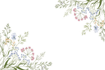 Delicate Wildflower Disposable Placemats Table Mats Heavyweight Disposable Paper, Biodegradable, Heat Resistant Non Slip for Dining Kitchen Holiday Party Decor - 12.5 x 18.5 Inch, 24 Sheets