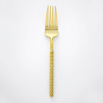 Pearl Gold Plastic Disposable Salad / Dessert Forks Wedding Cutlery 12ct.