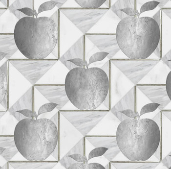 Jewish New Year Silver Apple Disposable Square Charger Mats Heavyweight Disposable Paper, Heat Resistant Non Slip for Dining Kitchen Holiday Party - 12.5 x 12.5 Inch, 24 Count