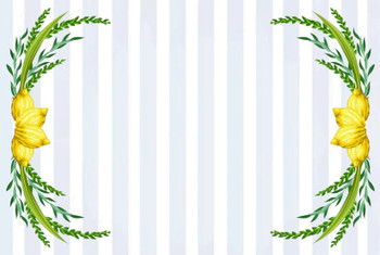 Altoona Design Jewish New Year Stripe Lulav Wreath Disposable Placemats Heavyweight Disposable Paper, Heat Resistant Non Slip for Dining Kitchen Sukkos Holiday Party Decor 12.5 x 18.5 Inch, 24 Sheets