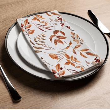 Altoona Design Dried Autumn Guest Towel Printed Airlaid Linen-Feel Disposable Hand Towels for Thanksgiving Fall Holiday Party Buffet & Dinner(16Pack)