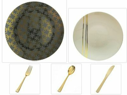Motif Design Collection - Gray / Gold / & Cream