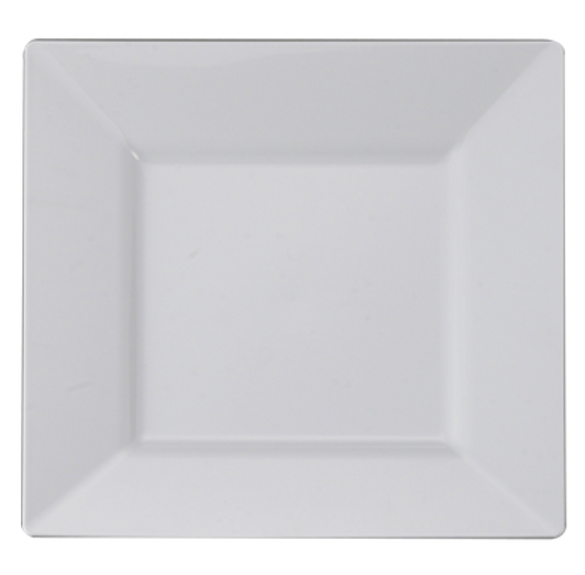 Square White Plastic Plates