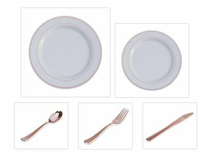 Rose Gold Splendor - White and Rose Gold