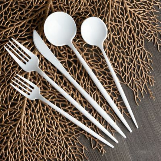 Novelty White Cutlery