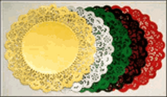 10" x 14" Gold Rectangular Doilies 6ct.