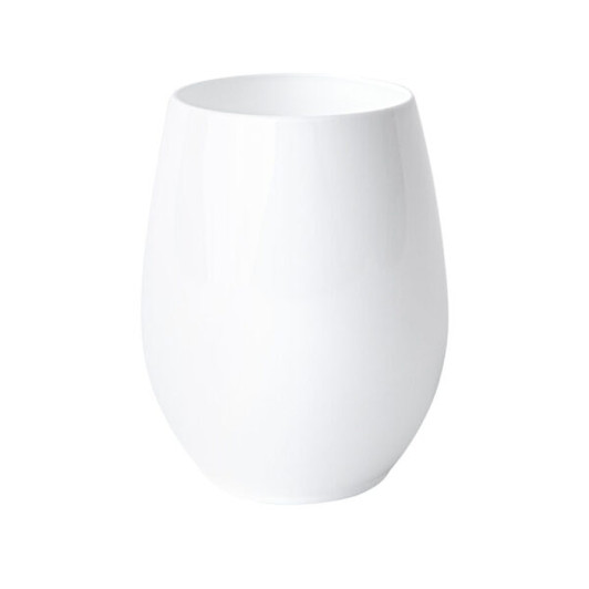 12 oz Plastic White Stemless Goblets 6ct.