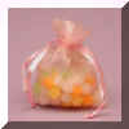 3" x 4" Pink Organza Bags