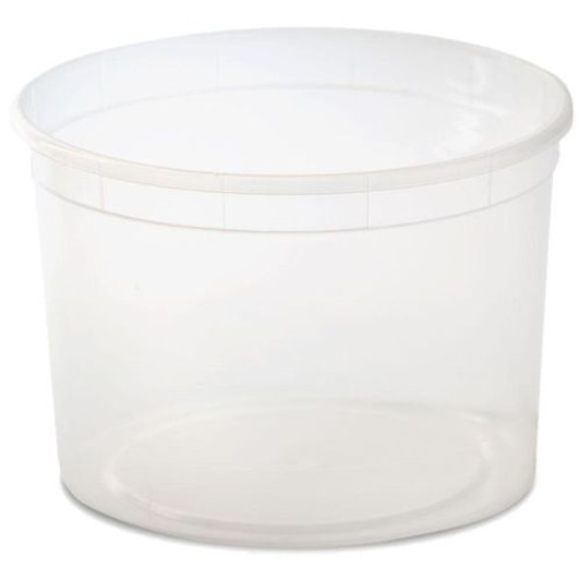 64oz. Clear Plastic Disposable Containers w/ Lid