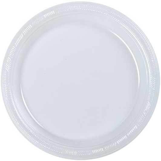 7" Clear Plastic Cake / Salad Plate 50ct.