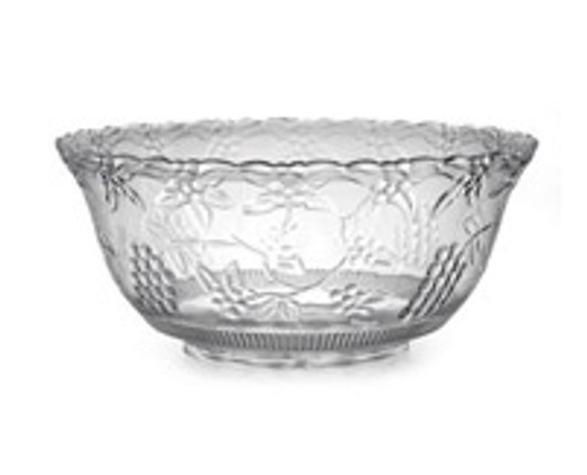 8qt. Plastic Crystal Cut Punch Bowl