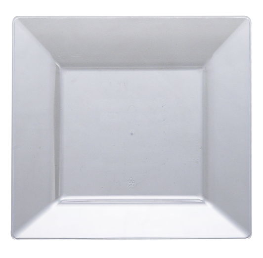 9 1/2" Clear Square Luncheon Plastic Plates *Case of 120*