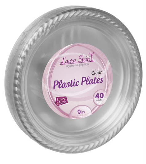 9" Clear Plastic Plates *Case of 480*