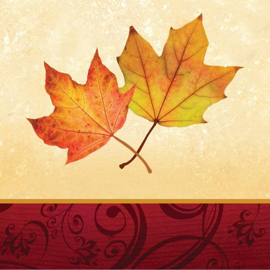 Autumn's Gift Thanksgiving Beverage Napkins 16ct.