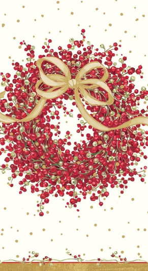 Caspari Hand Towels Christmas Bathroom Decor Guest Towels Pepperberry 15ct.